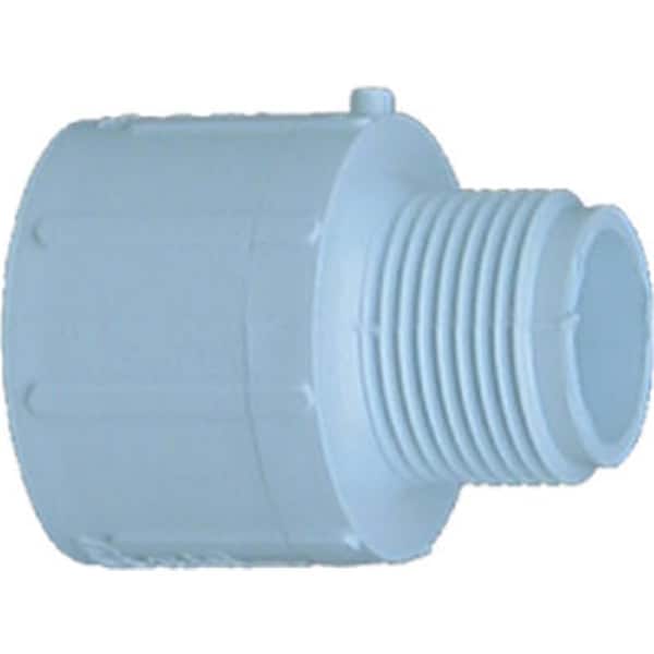 Genova 30475 0.75 x 0.5 in. Slip x Male Thread Male Reducing Adapter White, 10PK 495929 - main